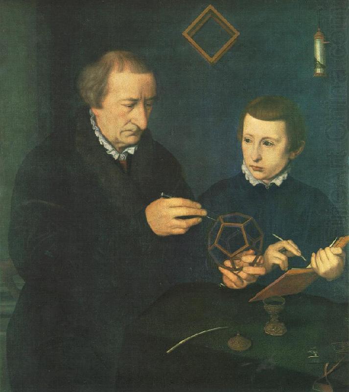 NEUFCHATEL Nicolas Portrait of Johannes Neudorfer and his Son china oil painting image